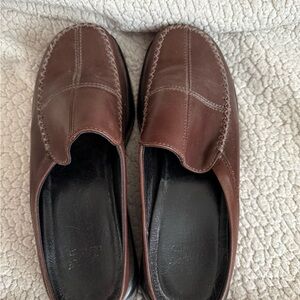 Dansko Brown Leather Mules
